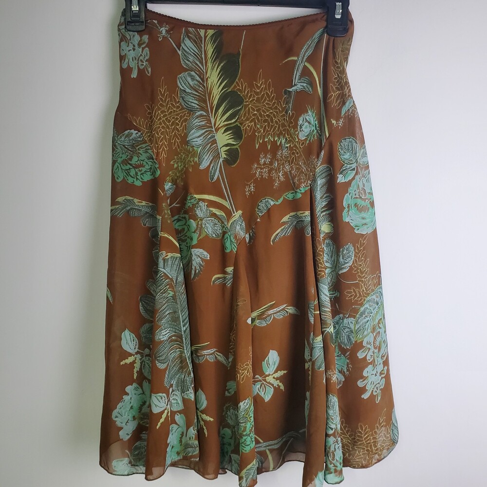 Jonathan Martin Y2K Style Floral Midi Skirt Size Small
